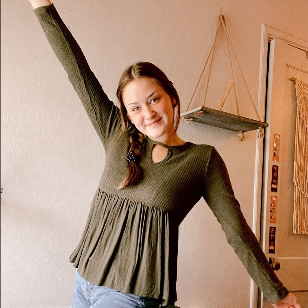 Forest Green Altar’d State Blouse